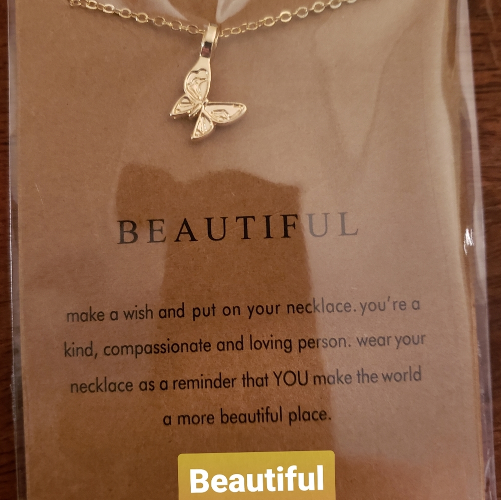 Butterfly Beautiful Necklace- NIP